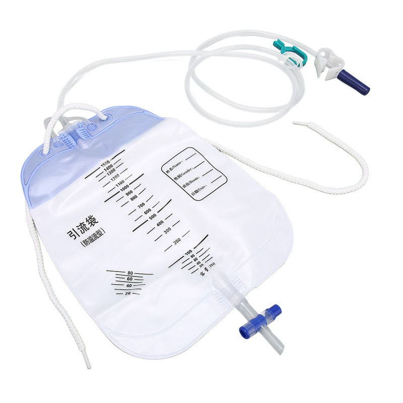 5Pcs Urinary Drainage Bag Thickened PVC Anti Reflux Disposable Urine