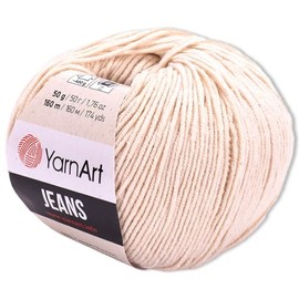 Frida's Wollhaus YarnArt 50 g Jeans Knitting Crochet Amigurumi Baby Wool Pastel Colours 63 Colours (05 | Champagne)