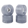 4Pcs 52mm Skateboard Wheel Set, 78A Hardness PU Translucent Flashing