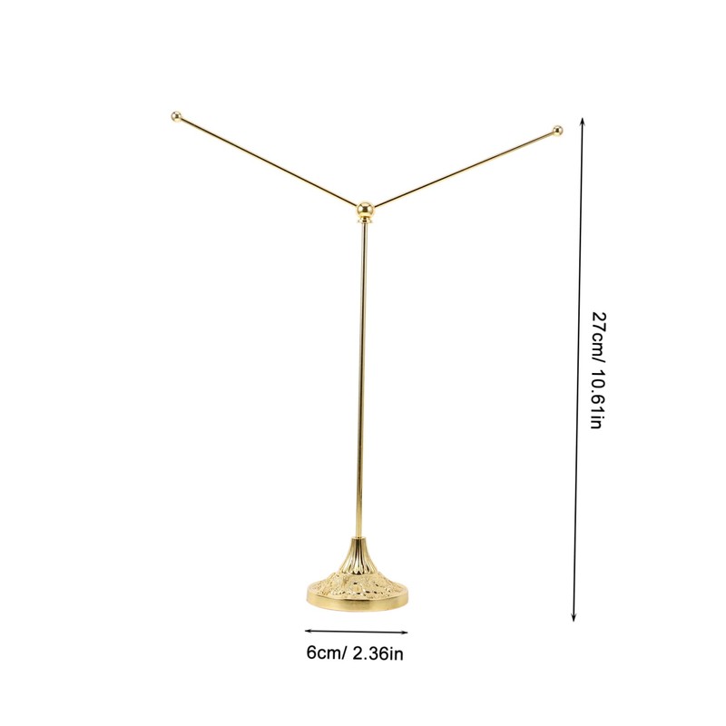 Outanaya Metal V Shaped Table Flag Holder with Stable Base