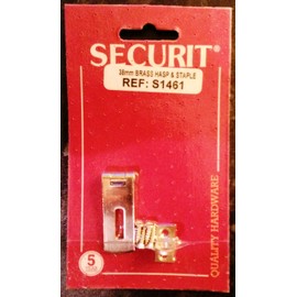 Securit Brass Hasp & Staple 38mm - S1461