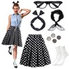Ibeauti 50s Costumes for Women Girls 1950s Poodle Skirt Outfits