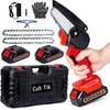 Mini Chainsaw Cordless 4 Inch Battery Powered Chainsaw One Hand