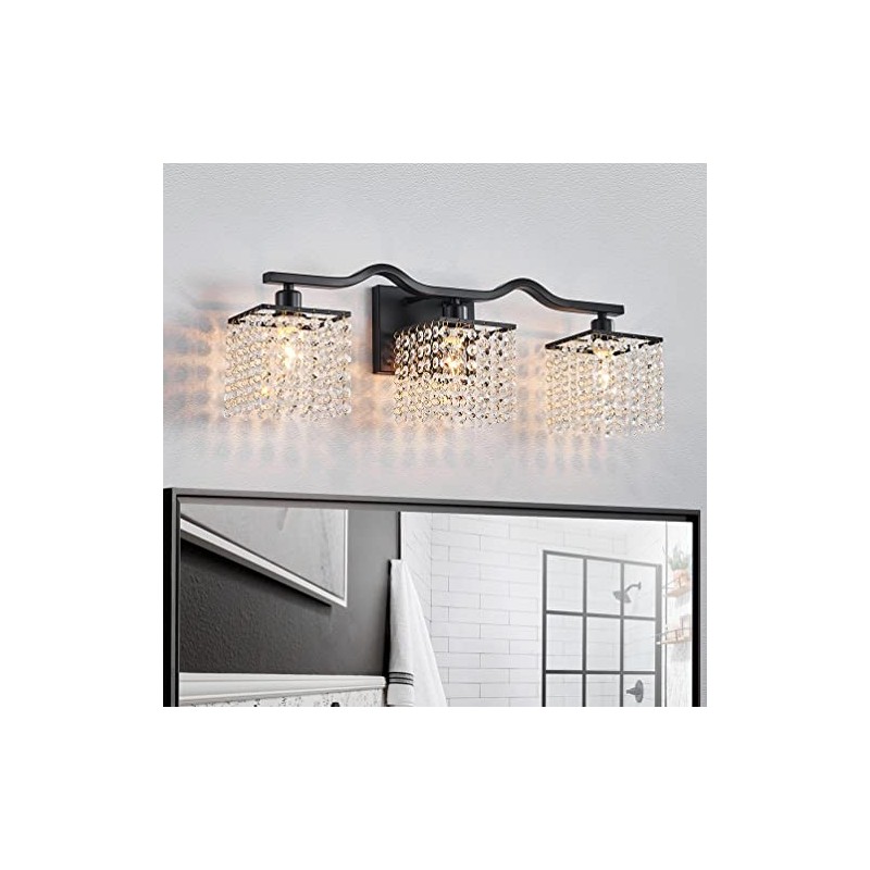 WUZUPS 3-Light Bathroom Light Fixture Morden Vanity Wall Sconces Light