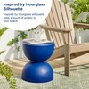 Glitzhome Decorative Garden Stool, 17.75" H Modern Heavy Duty Patio