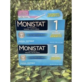 2 Pack Monistat 1 Day Yeast Infection Treatment Tioconazole Ointment Applicator