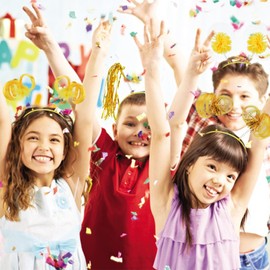 COCIDE 8Pcs Pom Pom Headbands Party Headbands Tinsel Wrapped Ponytails Headbopper Headwear for Birthday Festival (Gold, One size)