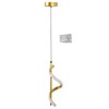 Spiral LED Pendant Light Gold Color High Brightness Eyes Protection