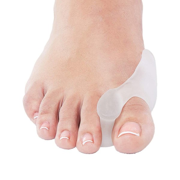 NatraCure Gel Big Toe Bunion Guards & Toe Spreaders (2 Pieces) - Pain Relief for Crooked, Overlapping Toes, Pressure, Protector, Corrector, Shield, Spacer, Pad, Separator, Cushion - 1315-M CAT 2PK