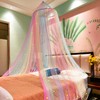 Princess Rainbow Bed Canopy with Stars Glow in The Dark,