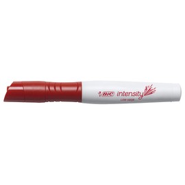 BIC Intensity Low Odor Dry Erase Marker, Tank Style, XL Bullet Tip, Red, Bold And Vivid Color, 12-Count