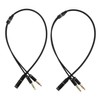 Operitacx 2pcs Dual Male Headphone Audio Splitter Cable for Laptop