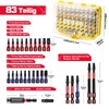 Geinxurn 83-Piece Impact Resistant Screwdriver Bits Set Torx / Security