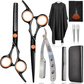 Fcysy Hair Cutting Scissors, Thinning Scissors Kit, 10 Pieces Professional Hair Scissors Set, Hairdressing Scissors, Hairdressing Scissors, Hair Cutting Scissors, Salon Trimming Scissors for Hair for