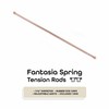 Fantasia Spring Tension Curtain Rod for windows, 18"- 28" adjustable