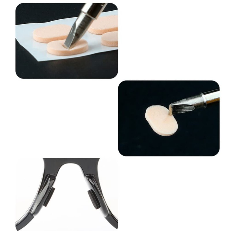 Healeved 10Pcs Eyeglass Nose Pads Soft Sponge Anti Slip Nose