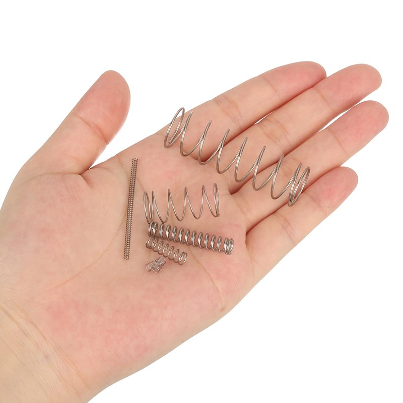 sourcing map Compression Spring,304 Stainless Steel,8mm OD,0.7mm Wire Size,20mm Free