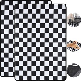 Luckyiren 2 Pack Washable Puppy Pee Pad for Dogs & Pets Cat Guinea Pig Rabbit, 36x24” 4-Layer Reusable Non-Slip Mat for Potty Training Whelping Food, Dog Essentials for Bed Crate Cage Panel Pen Sofa