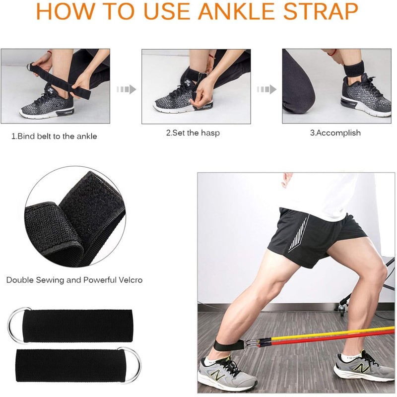 AnnuoYi Exercise Resistance Bands，Resistance Bands Set，Polygon Resistance Bands with Latex