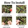 Runseaway 50Pcs 360 Degree Adjustable Irrigation Drippers, 1/4 Inch Anti-Clogging