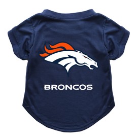 Little Earth 320171-BRNC-XS: Denver Broncos Pet T-Shirt