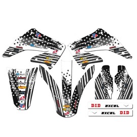 2002-2003 CR 125 R Merica Grey Senge Graphics Base Kit Compatible with Honda