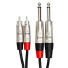 Hosa Hpr-020x2 Pro Dual Cable 1/4-Inch TS - RCA 20
