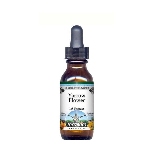 Yarrow Flower Glycerite Liquid Extract (1:5) - Chocolate Flavored (1