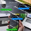 2.5in Wireless PTZ Camera WiFi Night Vision Human Detection TwoWay