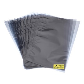 QUARKZMAN Pack of 15 Anti-Static Bags ESD Shielding Bags Flat Top Open Antistatic Bags for Electronic Devices 11.8 x 19.7 Inches (300 x 500 mm)