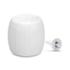 Aromamatic Wax Melt Electric Warmer, White Pearl