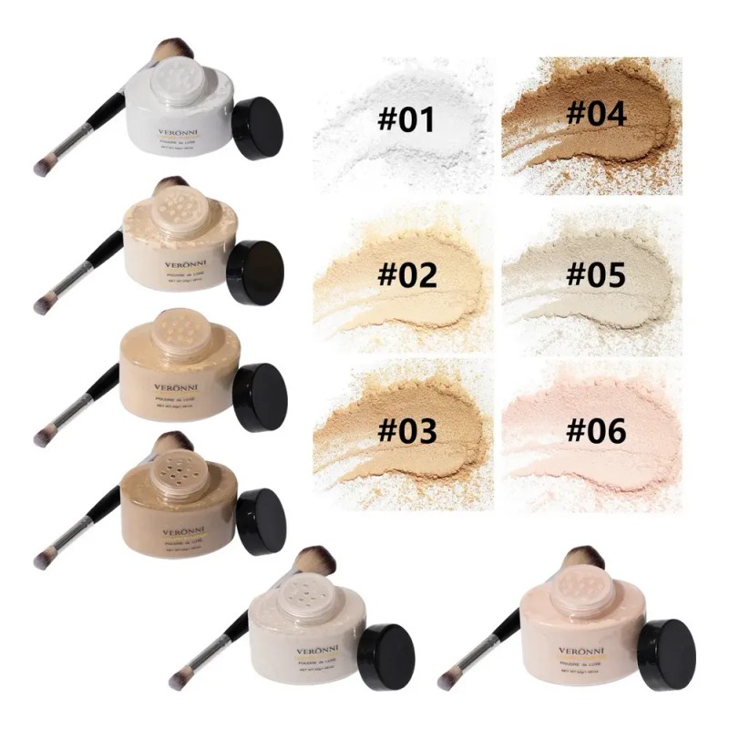Polvo Fijador Banana Traslucido Setting Powder Con Brocha
