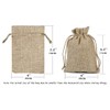 Hapdoo Lot of 100 Burlap Bags with Drawstring Gift Bags