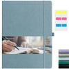 EMSHOI Notebook College Ruled - A4 Hardcover Leather Lined Journal,