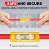 AIRIC UL Listed Blue Butt Connectors Crimp Splice Terminals 100