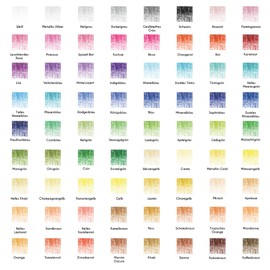 72 Pieces Zenacolor Colouring Pencils Set Large Professional Unique Colouring Pencils for Drawing with Pencil Case 72 Colours, Adult Set - Drawing Set