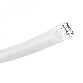 uxcell Silicone Tube 4mm ID X 7mm OD 3.3' Flexible Silicone Rubber Tubing Water Air Hose Pipe Translucent for Pump Transfer