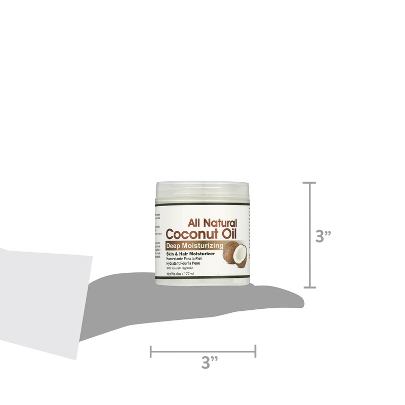 Pure Coconut Oil with Vitamin E Natural Skin Moisturizer and