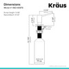 KRAUS 주방 비누 및 로션 디스펜서, 스팟 프리 스테인리스 스틸,