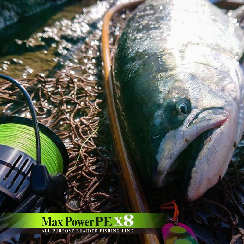 VARIVAS Line Max Power PE X8, Lime Green, 688.4 ft