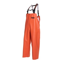 Grundens Men’s Herkules Professional-Grade Bib Pant | Waterproof, Adjustable, Orange, Medium