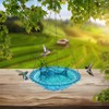 4 Pcs Hanging Bird Baths for Outdoors 9.2 inch Bird