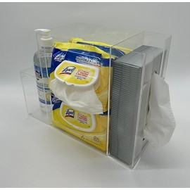 Healthcare Muli-Use Sanitary Station - Office Desk Cleaning Supply Holder - Diaper Changing Station (1-Pack)