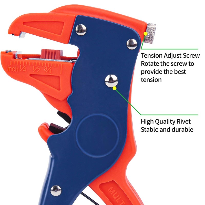BOENFU Automatic Self Adjusting Wire Stripper, Quick Strip 2 in