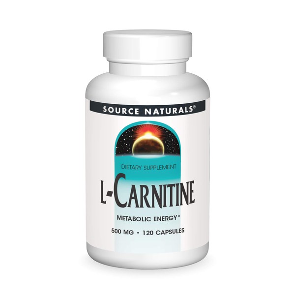 Source Naturals L-Carnitine 500 mg For Metabolic Energy - 120 Capsules