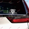 Pit Bull Terrier Dog Pitbull Peeking Vinyl Decal Sticker Black