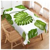 Walmsco Tablecloth Green Monstera Leaves Decor For Dining Room Kitchen