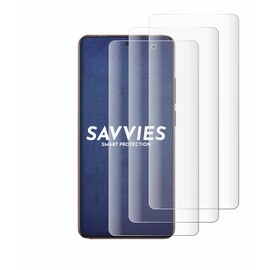 Savvies (4 Pack Full-Screen Protection Film compatible with realme GT 7 Pro Full Cover Screen Protector 3D Curved [Edge to Edge, Scratch Proof]