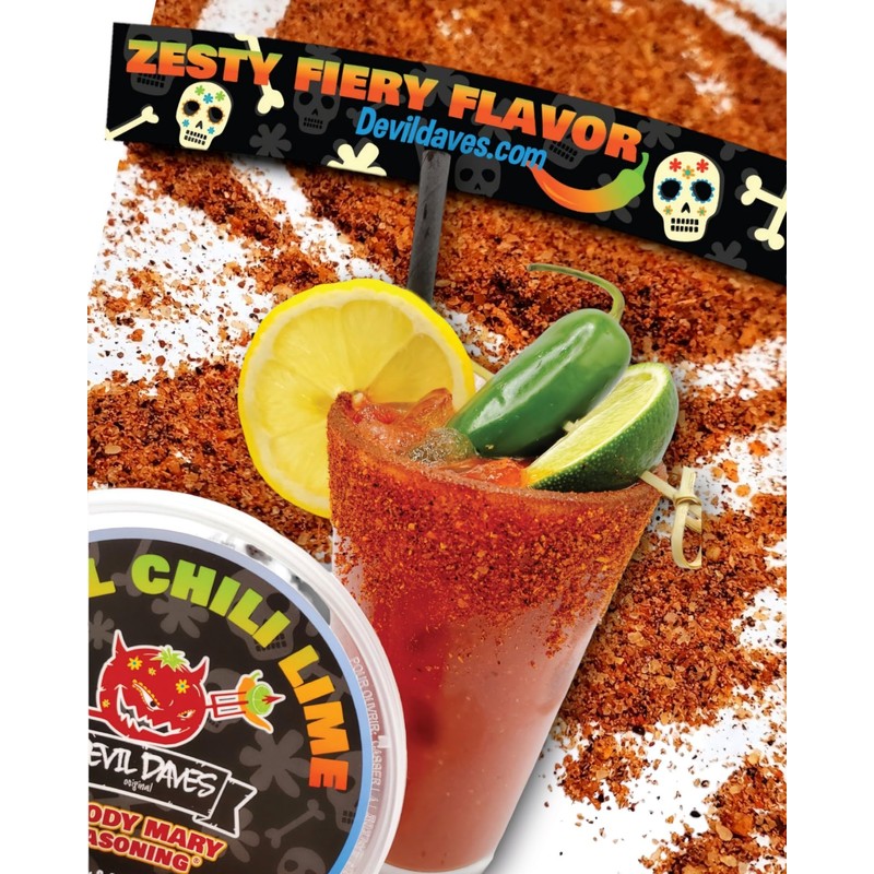 Chili Lime Bloody Mary Rimmer | Devil Daves Rim Salt,