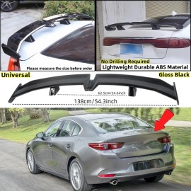 Mutusaisi Fits 2019-2025 Mazda 3 Mazda3 Sedan "PRO Style" Trunk Lid Spoiler Wing Universal